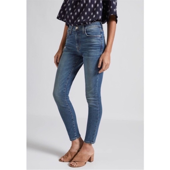 Current/Elliott The Stiletto Skinny Cropped Jean in Carnival NWT - Picture 1 of 14